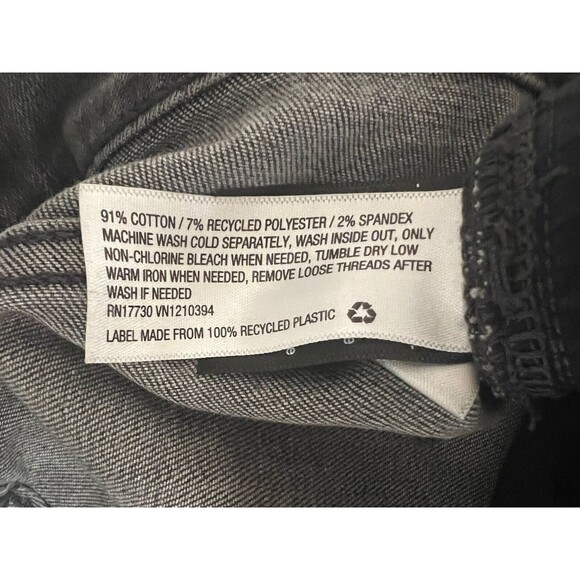 Universal Thread Gray Cotton Blend High-Rise Skinny Denim Jeans Size 2/26 - Picture 7 of 9